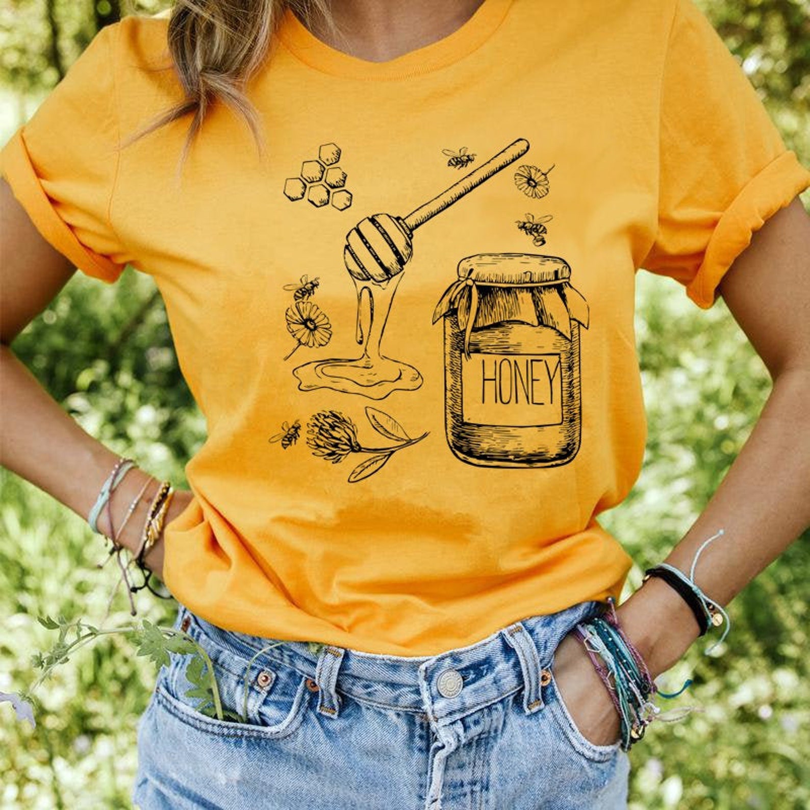 Bee Shirt Honey Bee Shirt Save the Bees Tshirt Boho Bee Etsy