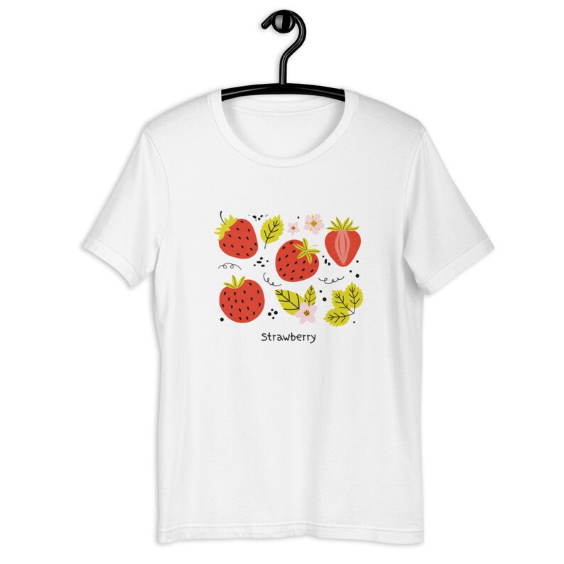 Kawaii Strawberry Shirt Kawaii Shirt Aesthetic Clothing Kawaii Etsy