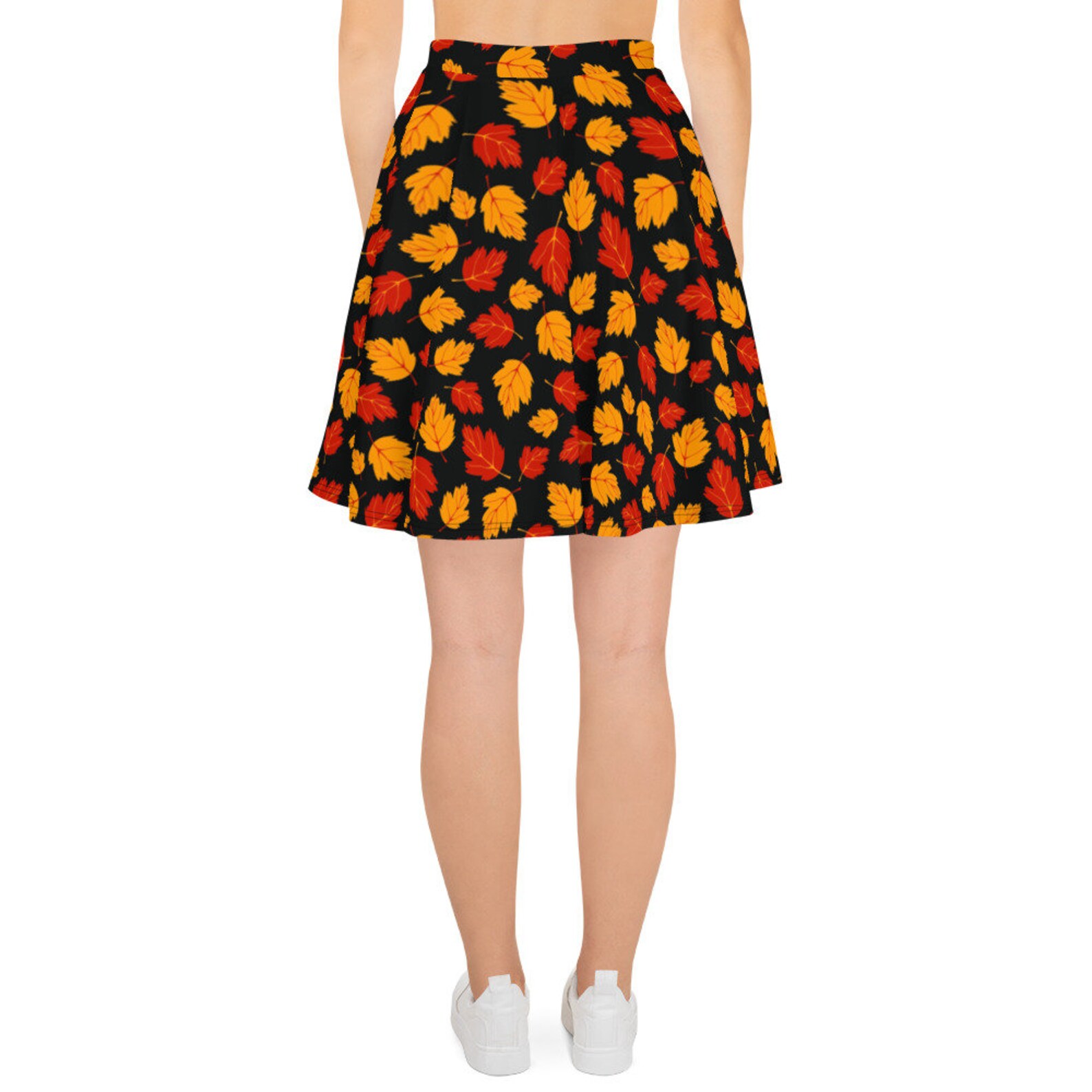 Autumn Leaves Skirt Fall Skater Skirt Fall Leaves Pattern | Etsy