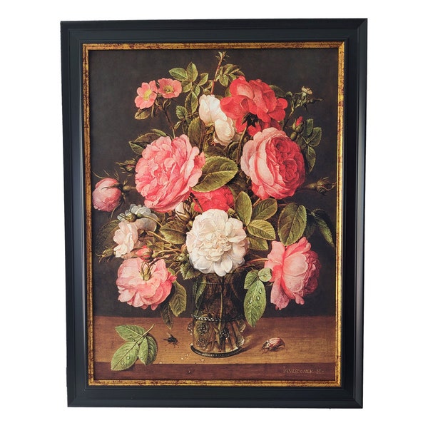 Tableau décoration murale - Roses dans un vase