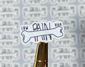 Schmerzskala-Tracker-Aufkleberblätter für Planer mit chronischen Krankheiten und Behinderung, Journaling und Kalender