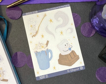 Magic Hot Chocolate Mini Sticker Sheet for Journals and Planners