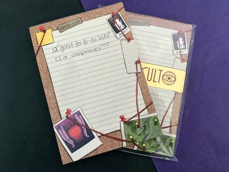 Notepad With String Mothman A6 Notepad With 50 Sheets - Etsy