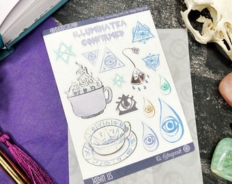 Illuminatea Mini Sticker Sheet for Bullet Journals and Planners