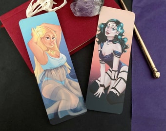 Mond und Sonne Pinup Lesezeichen