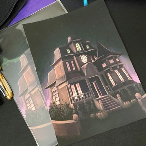 They Say It's Haunted A5 Haunted House Art Print image 1