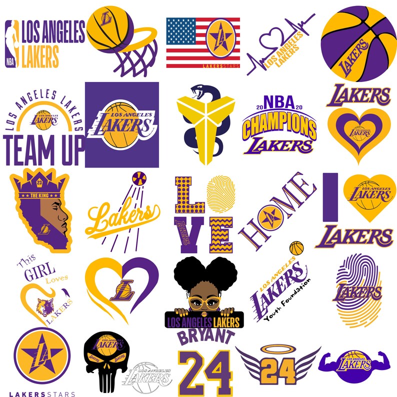 Download Los Angeles Lakers SVG Lakers SVG Bundle Nba Team Logo SVG ...