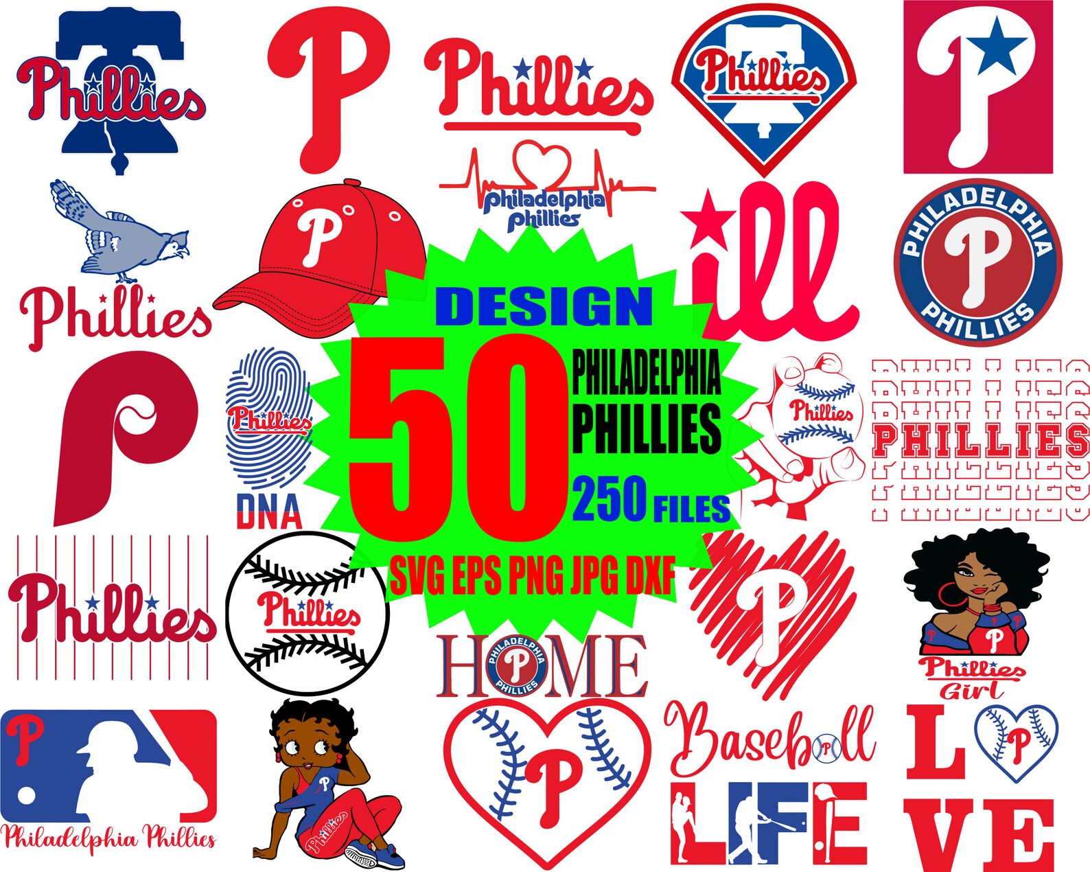 Philadelphia Phillies SVG Bundle Phillies logo SVG png Mlb | Etsy