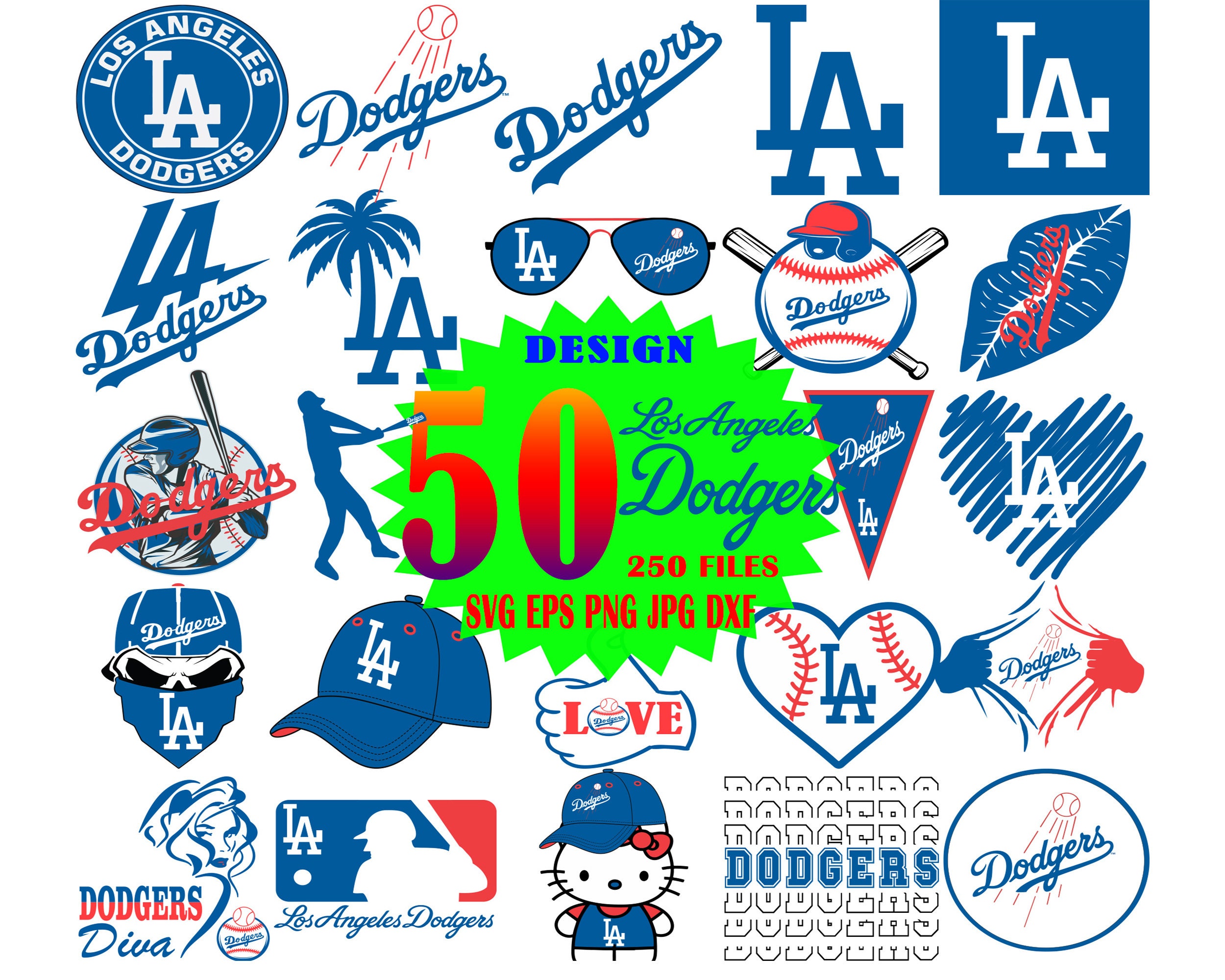 Los Angeles Dodgers SVG Dodgers SVG Files for cricut Mlb Etsy