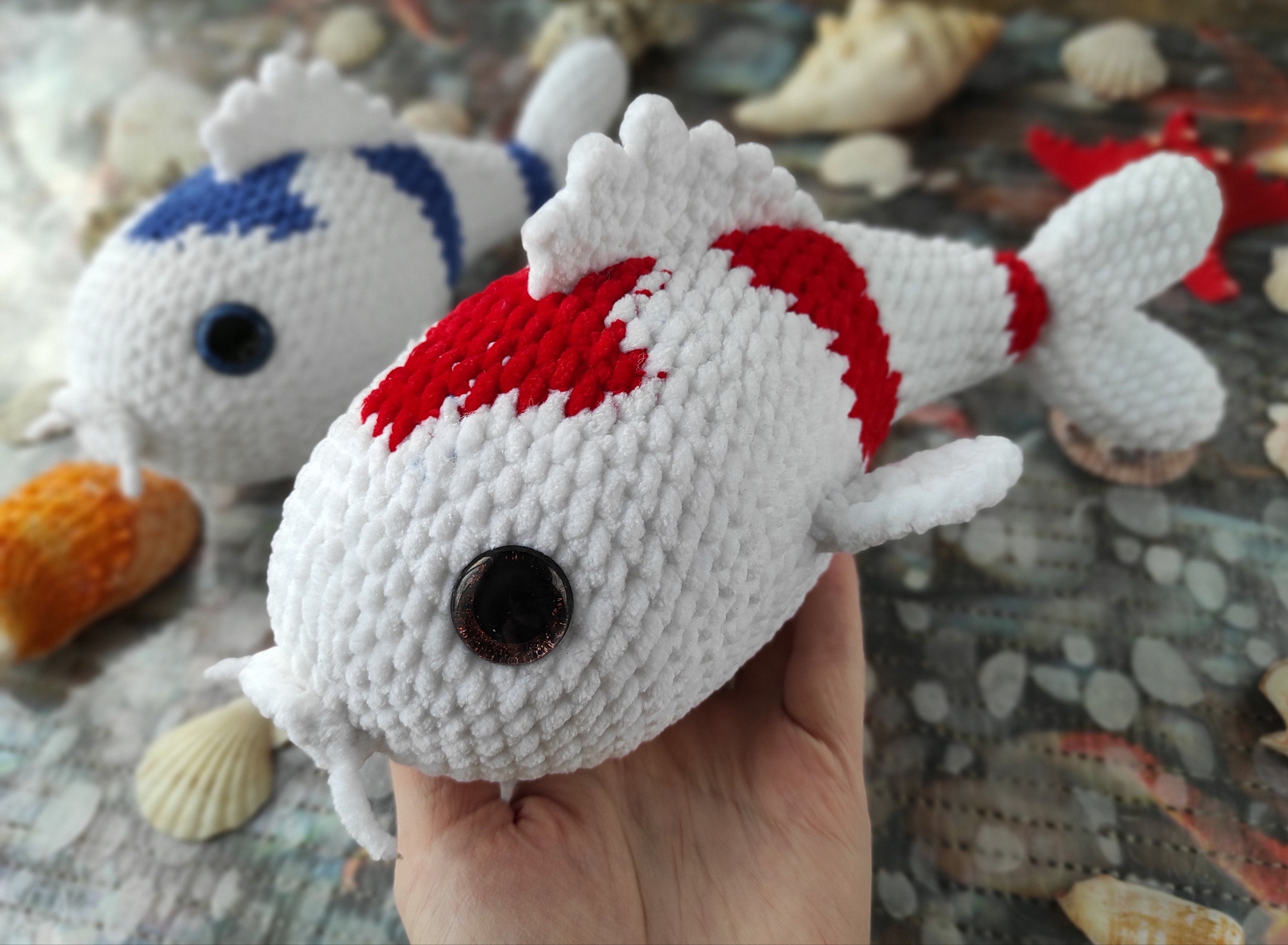 Koi carp crochet pattern Amigurumi fish pattern Crochet fish Etsy