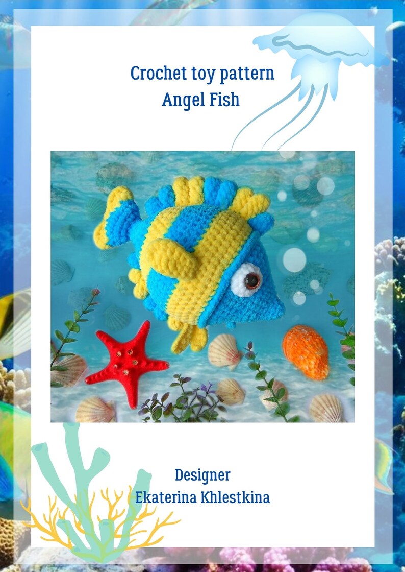 Crochet Angel Fish | Crochet Angelfish Pattern – BVBZ