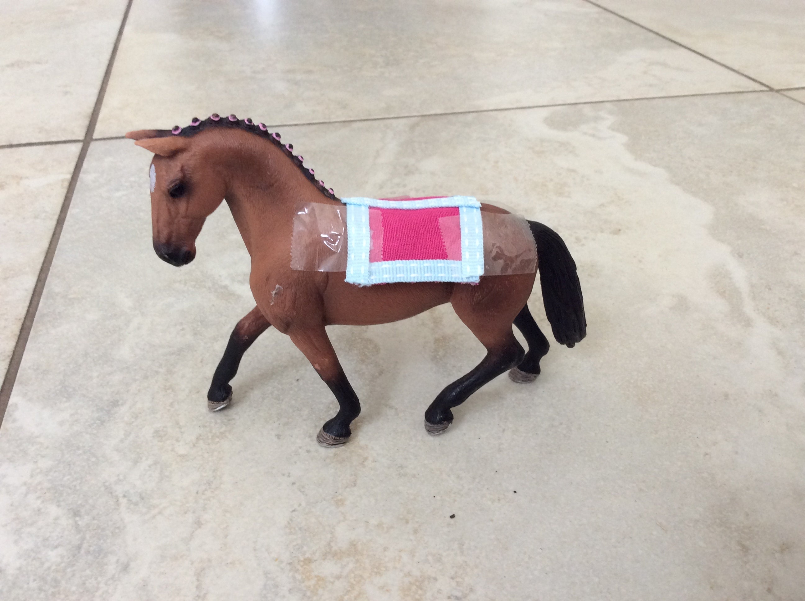 Schleich horse saddles pads handmade Etsy