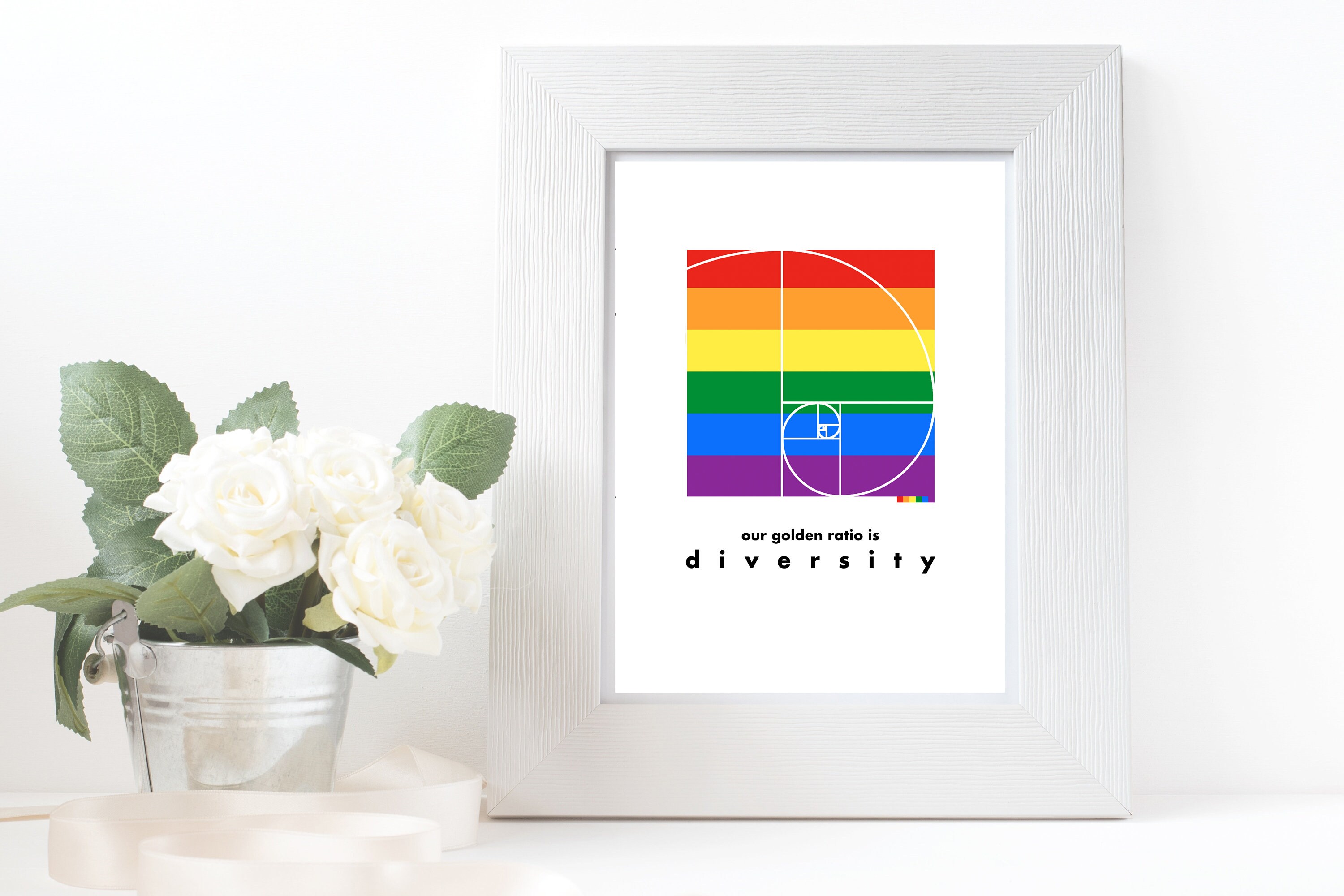 Golden Ratio LGBT QUEER LGBTIQ Diversity Love Art | Etsy