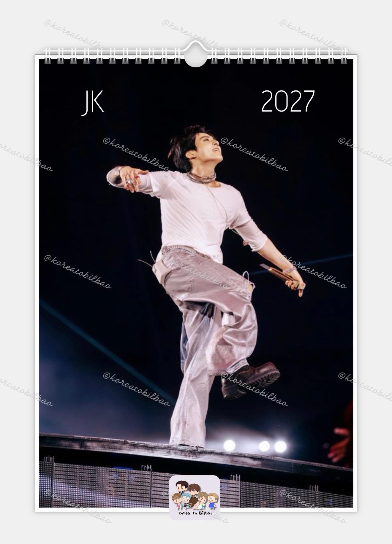 Jung Kook Tour Calendar BTS JK 2027 Calendar - Etsy