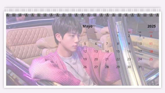 豪奢な Jin 2025 Calendar BTS Calendar - Etsy アイドルグッズ