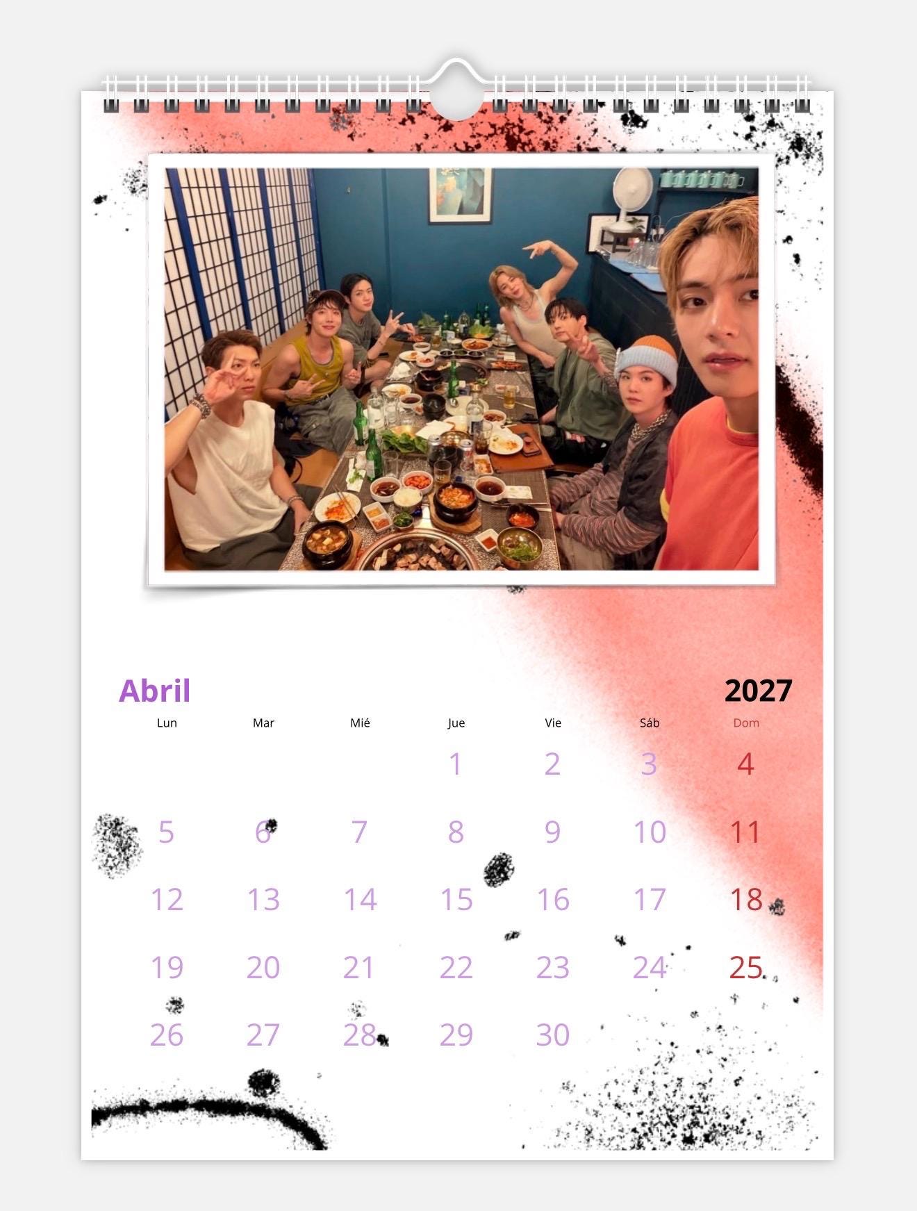 BTS 2027 Wall Calendar, A4 Calendar - Etsy