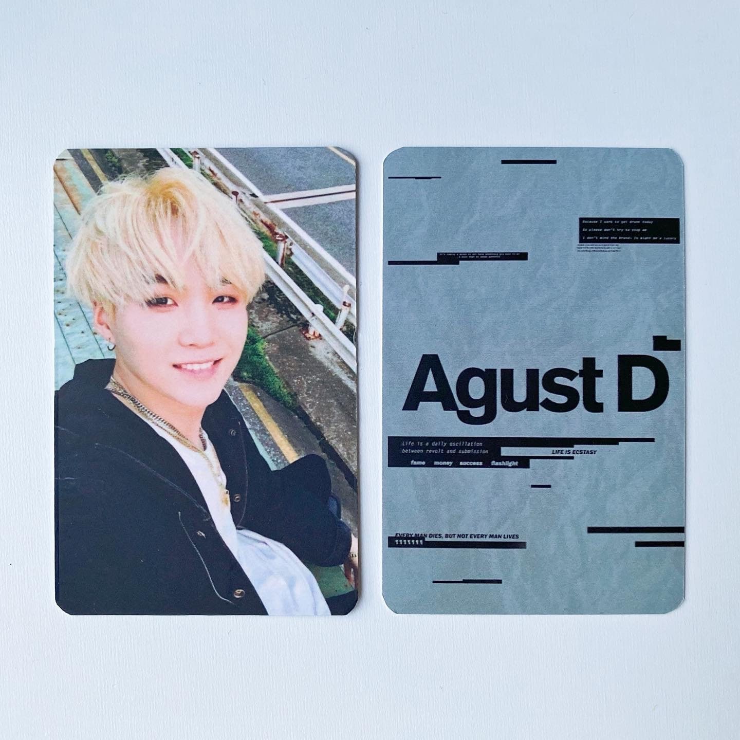 AGUST D BTS Suga Photocards - Etsy