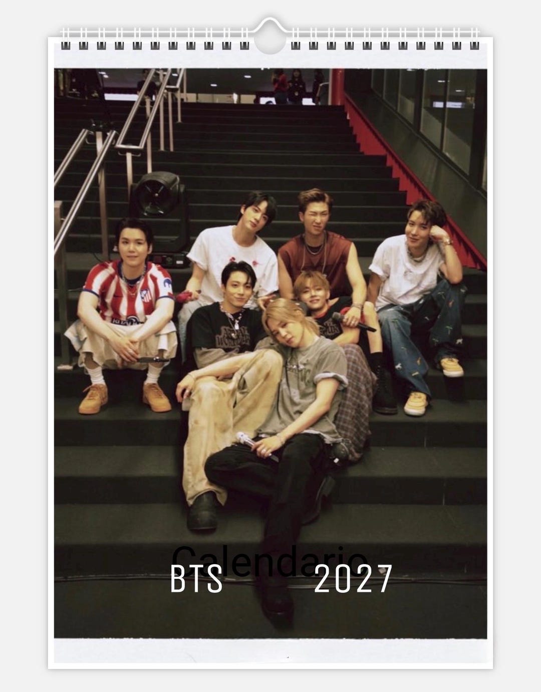 BTS 2027年壁掛けカレンダー、A4サイズ - Etsy 日本