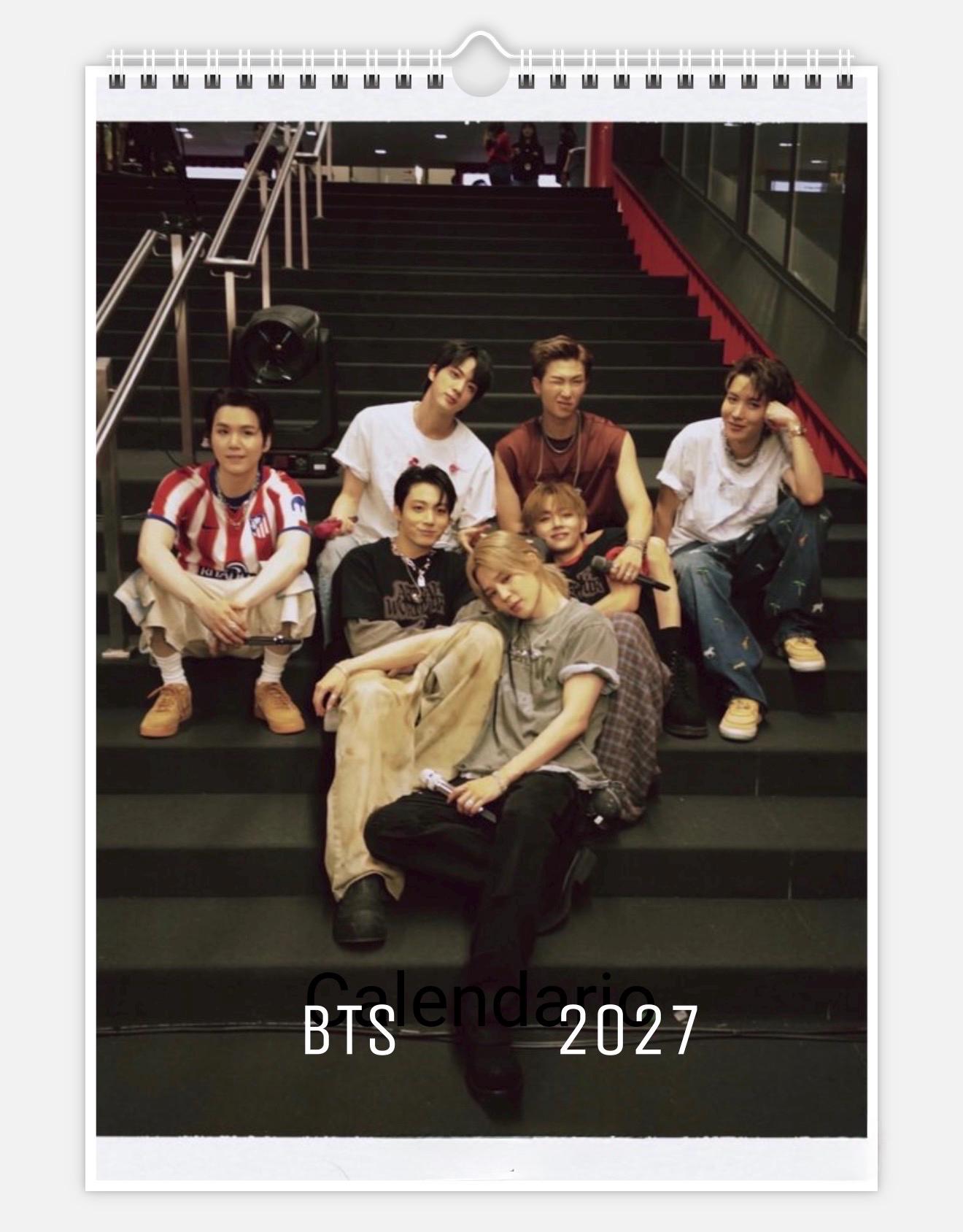 BTS 2027年壁掛けカレンダー、A4サイズ - Etsy 日本