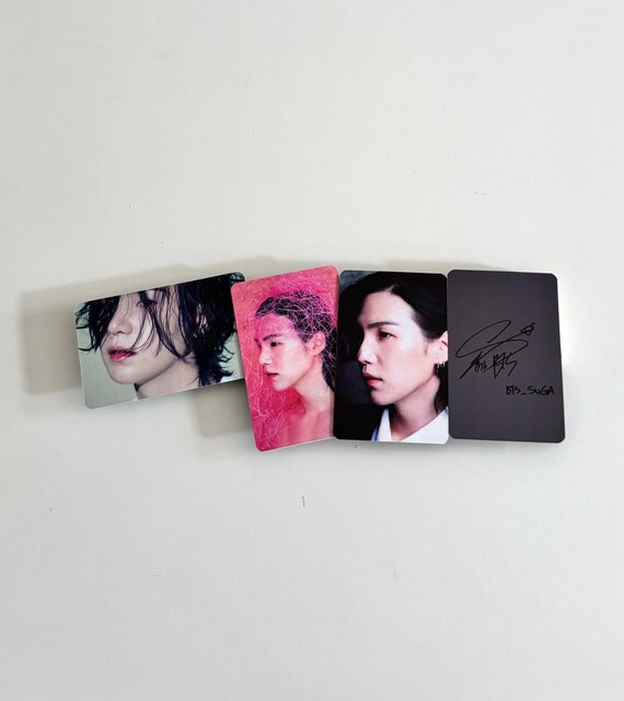 SUGA Photocards Double Sided Pcs - Etsy