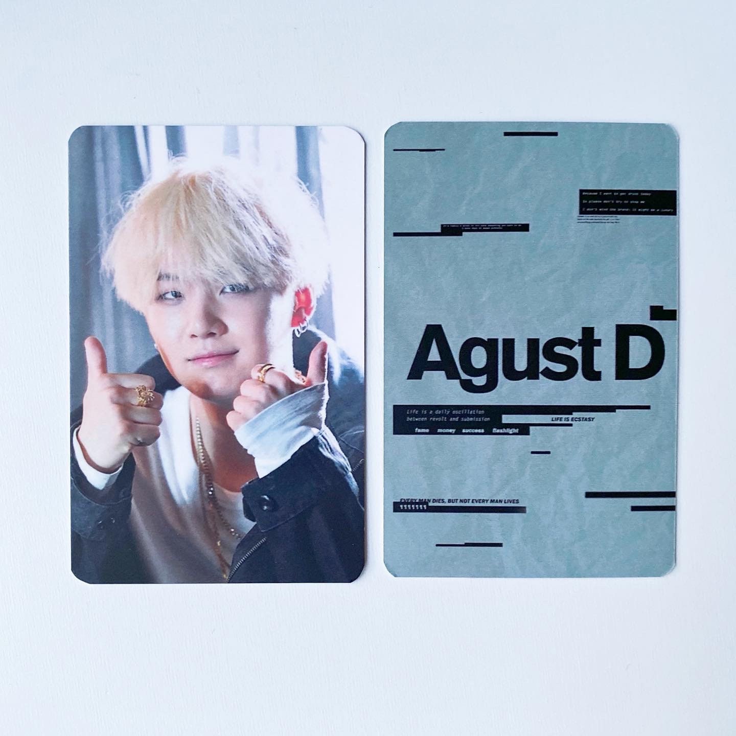 AGUST D BTS シュガ フォトカード - Etsy 日本