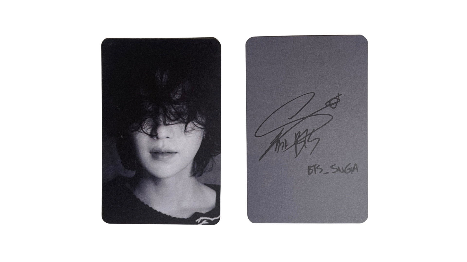 SUGA Photocards Double Sided Pcs - Etsy