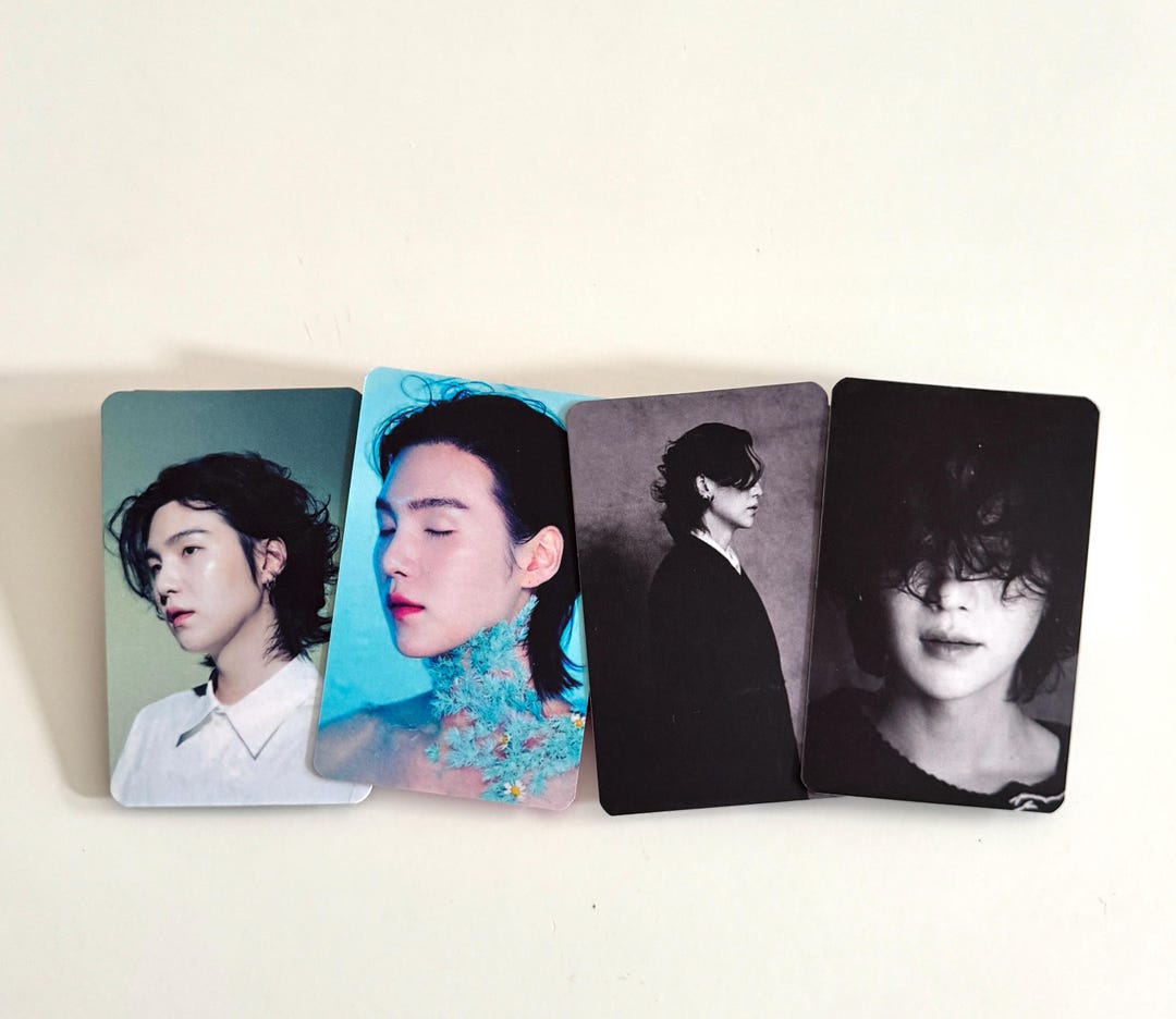 SUGA Photocards Double Sided Pcs - Etsy
