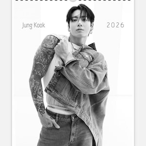 Jung Kook 2026 A4 Wall Calendar