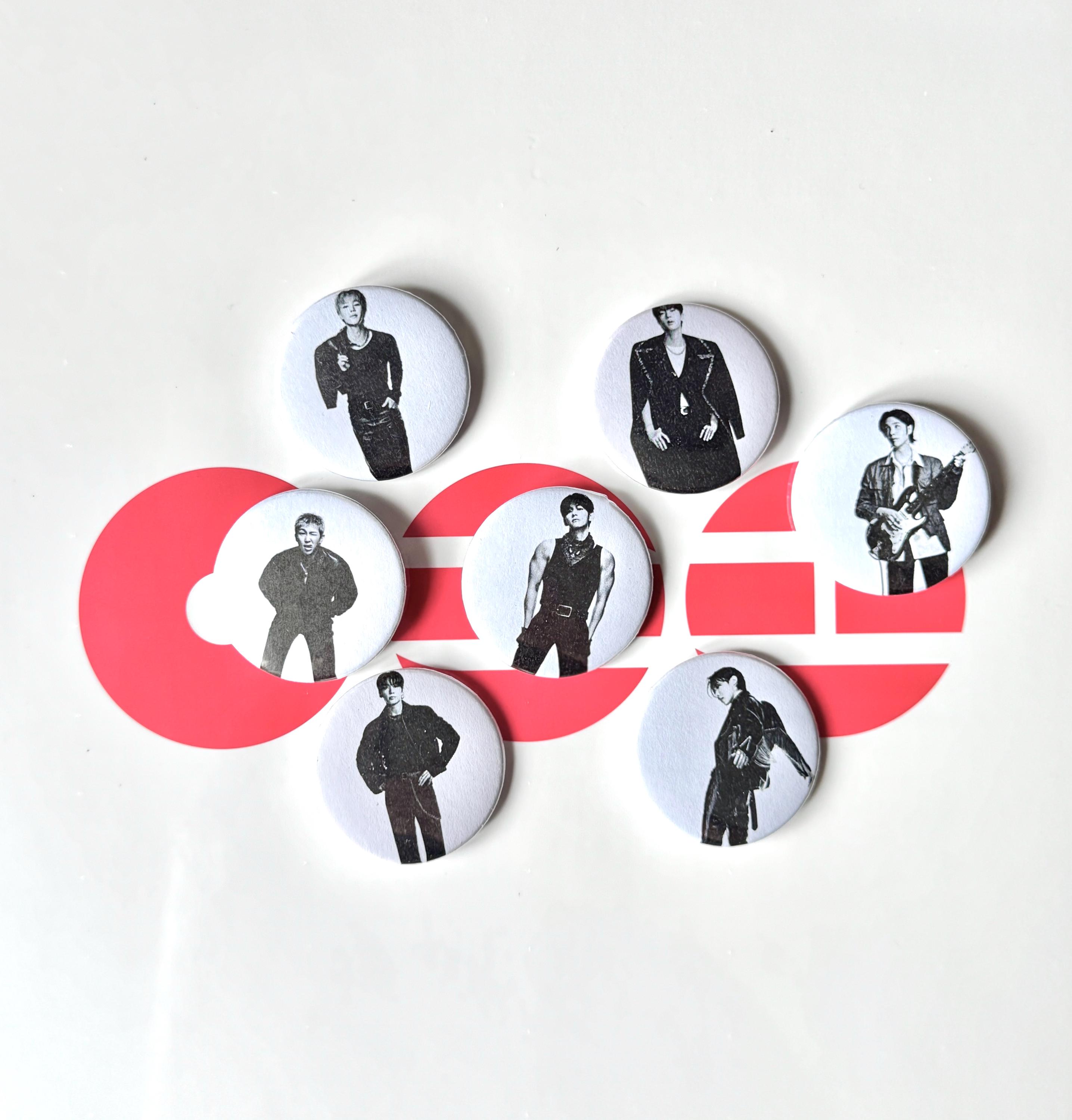 BTS thank youシールリピページ BTS Bandages Badges, Bangtan Pin - Etsy