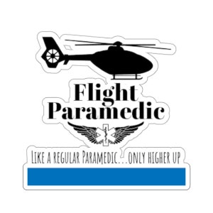 Only Higher Up EC135 Paramedic Kiss-Cut Stickers