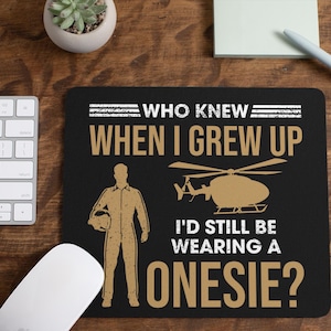 Who Knew Funny Flight Nurse Mouse Pad