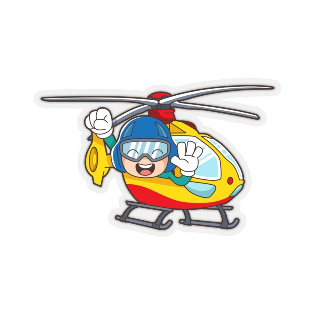 Sticker Hélicoptère Enfant - Magic Stickers