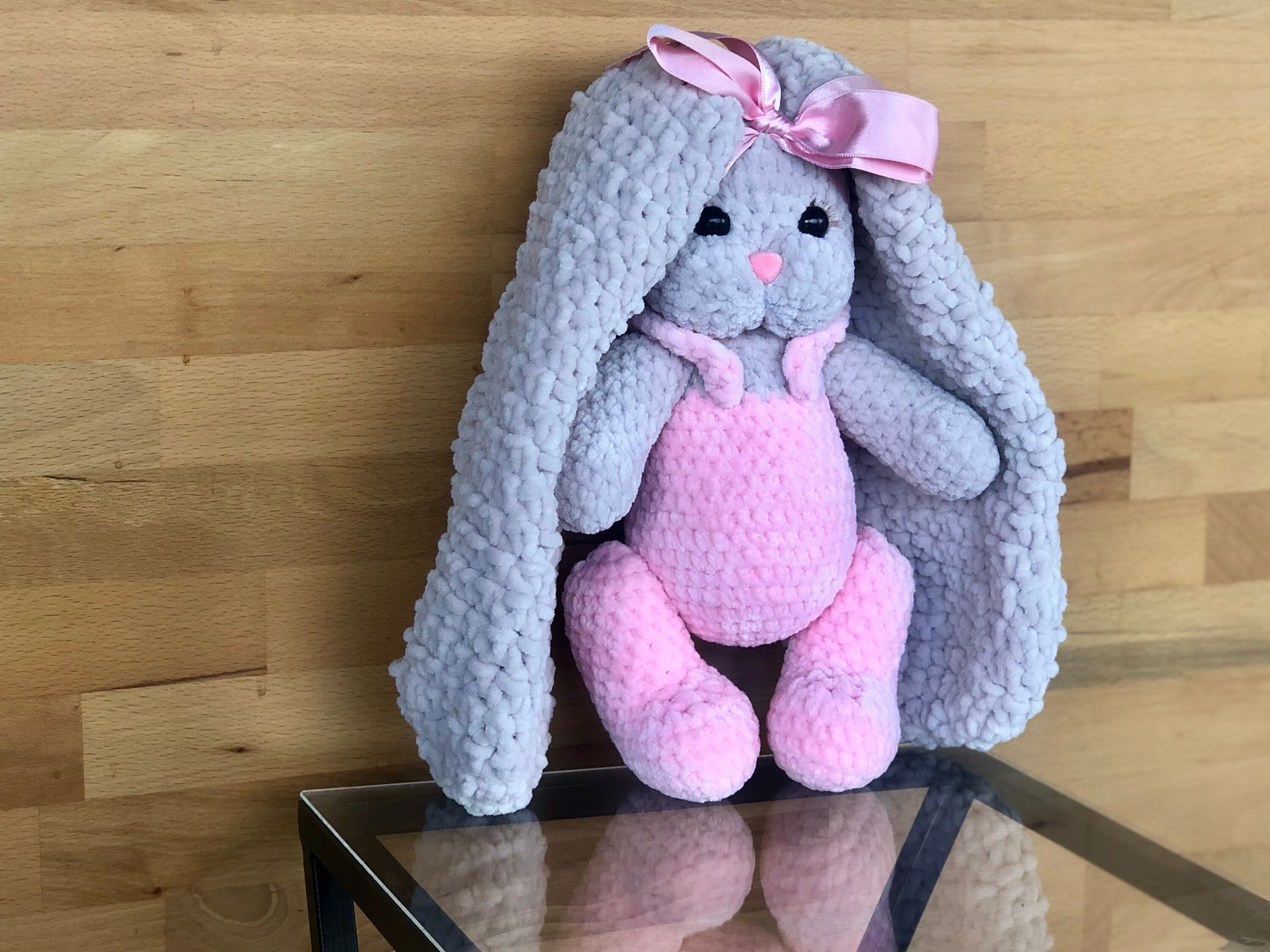 12/30cm Plüschhase Hase im Jumpsuit Gehäkelt Spielzeug Etsy