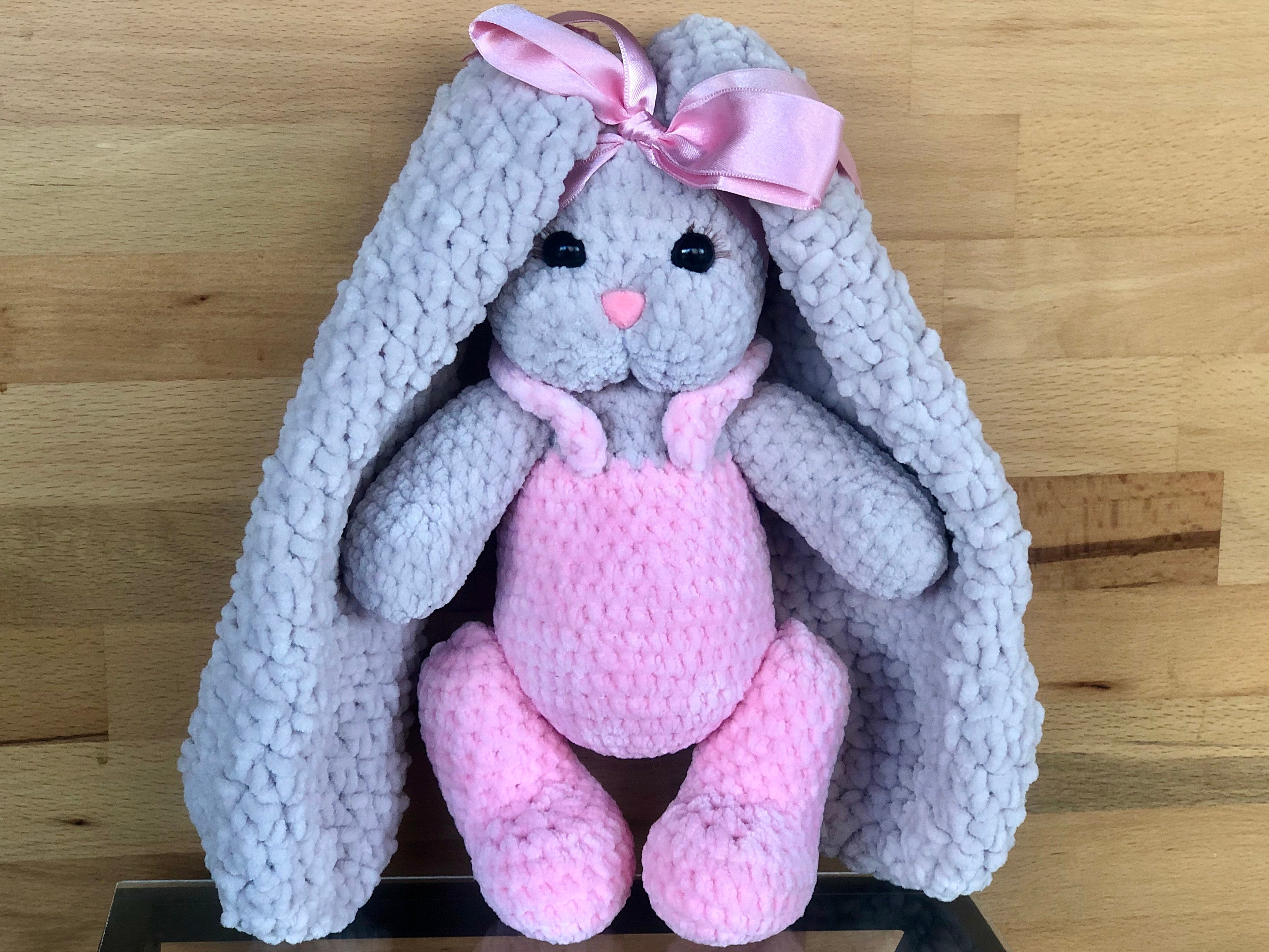 12/30cm Plüschhase Hase im Jumpsuit Gehäkelt Spielzeug Etsy