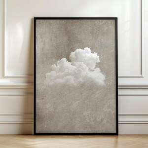 Minimalist Wall Art, Print for Bedroom or Living Room, Wall Decor in Various Colours, Cloud Print