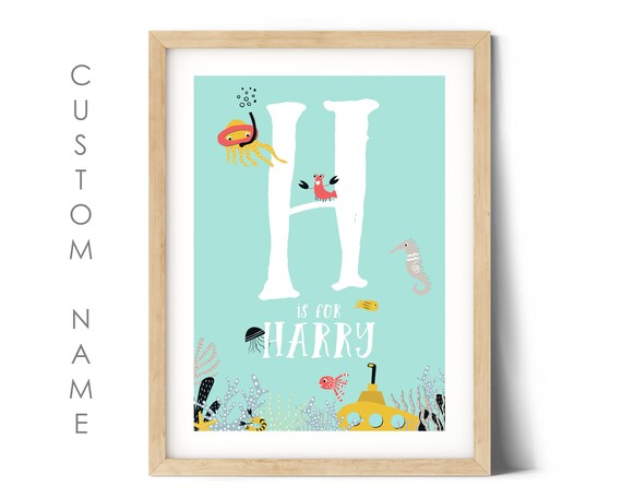 initial prints for nursery