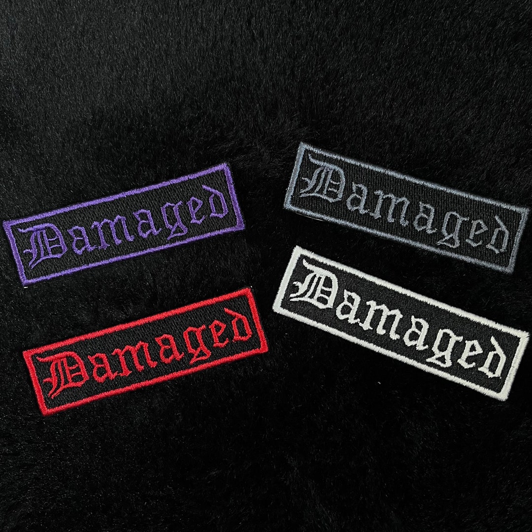 Defaced Patch Damaged Patch - Embroidered Patch, Alternative, Grunge, Spooky, Witch ...