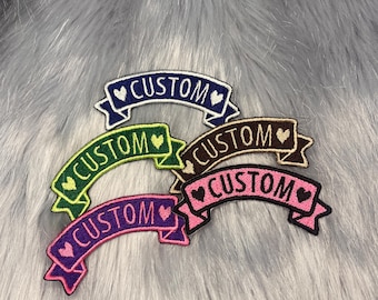 Personalized Banner Patch: Custom Iron-On or Sew On Patch