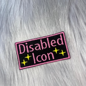 Toppa ricamata con icona di disabilità / Malattia cronica / Disabilità invisibile / Toppa per persone con malattie croniche
