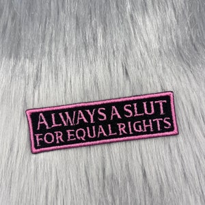 Equal Rights Pink Patch - Feminist Iron-On Patch