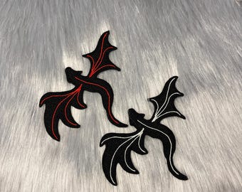 Geborduurde drakenpatch - Gothic Fantasy-accessoire