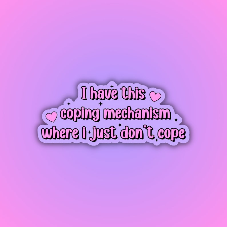 Don't Cope Holographic Sticker: Funny Mental Health Laptop Decal - Etsy