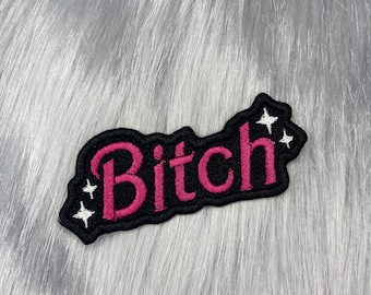 Toppa termoadesiva "Bitch Sparkle" - Applique femminista impertinente e femminile