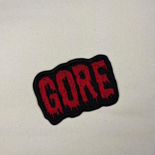 Gore Patch - Horror, Death, Grunge, Goth, Emo, Spooky, Skull, Halloween, Iron On, Sew On