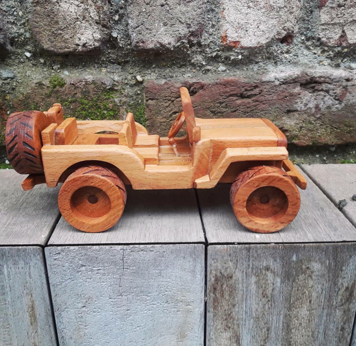 Handmade wooden toy jeep car 4x4 Willys Jeep Model & Toy Etsy