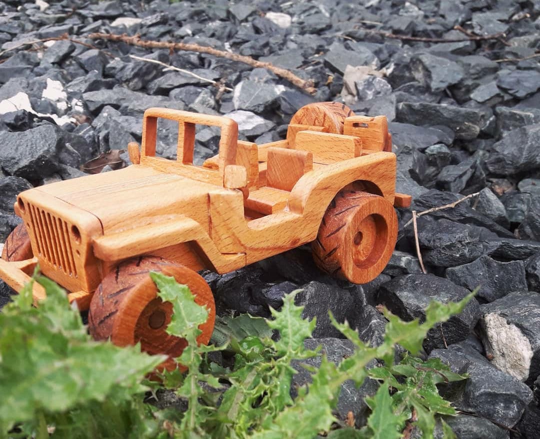 Handmade wooden toy jeep car 4x4 Willys Jeep Model & Toy Etsy