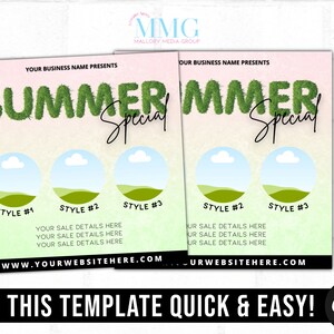 DIY Social Media Flyer, Haare Flechten Vorlage, Instagram Flyer, Knotenlose Zöpfe Flyer, Service Special Flyer, Ende des Sommers, E-Flyer