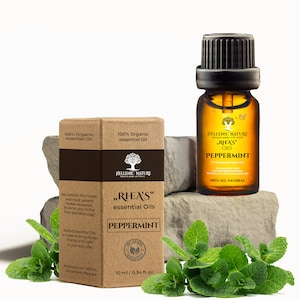 Olio essenziale di Rheas Olio essenziale distillato a vapore Premium di menta piperita importato dalla Grecia con riempitivi O