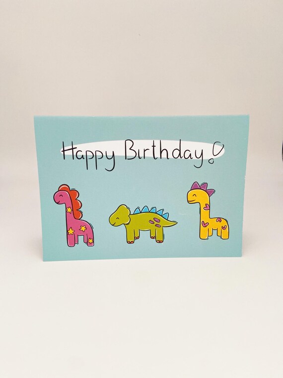 Dinosaur Happy Birthday Card