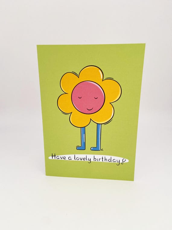 Flower Happy Birthday Card